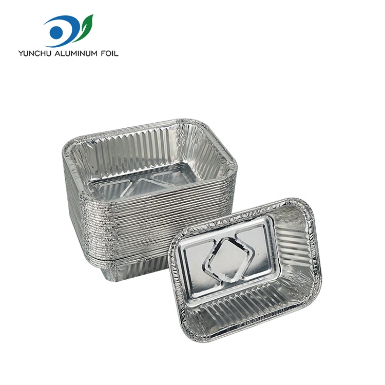 ஏர் பிரையர் பேக்கிங் சில்வர் அலுமினியத் தகடு கொள்கலன்கள் ஏர் பிரையர் பேக்கிங் சில்வர் அலுமினியத் தகடு கொள்கலன்கள்