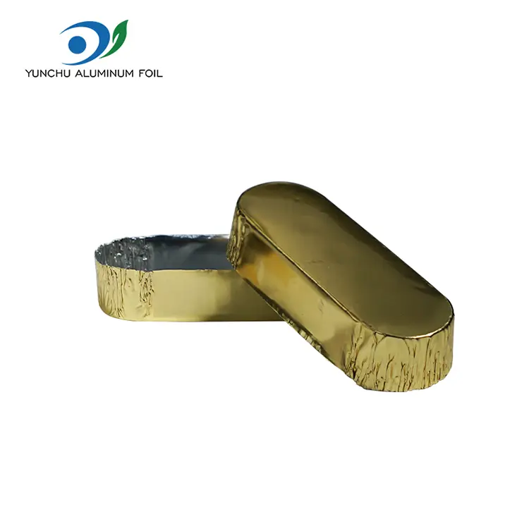 சிறிய ஓவல் பொதி வெள்ளி அலுமினியத் தகடு கொள்கலன்கள்