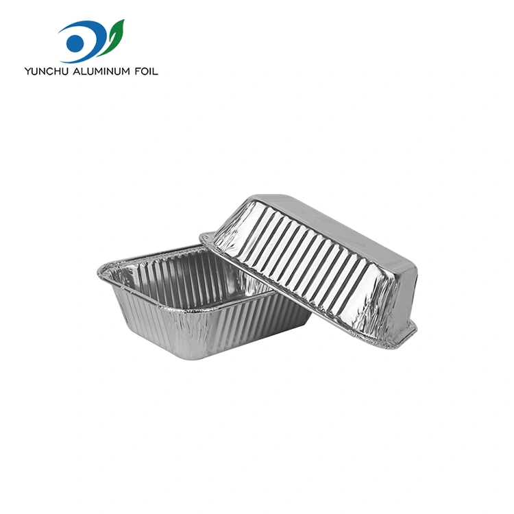 ஏர் பிரையர் பேக்கிங் சில்வர் அலுமினியத் தகடு கொள்கலன்கள்