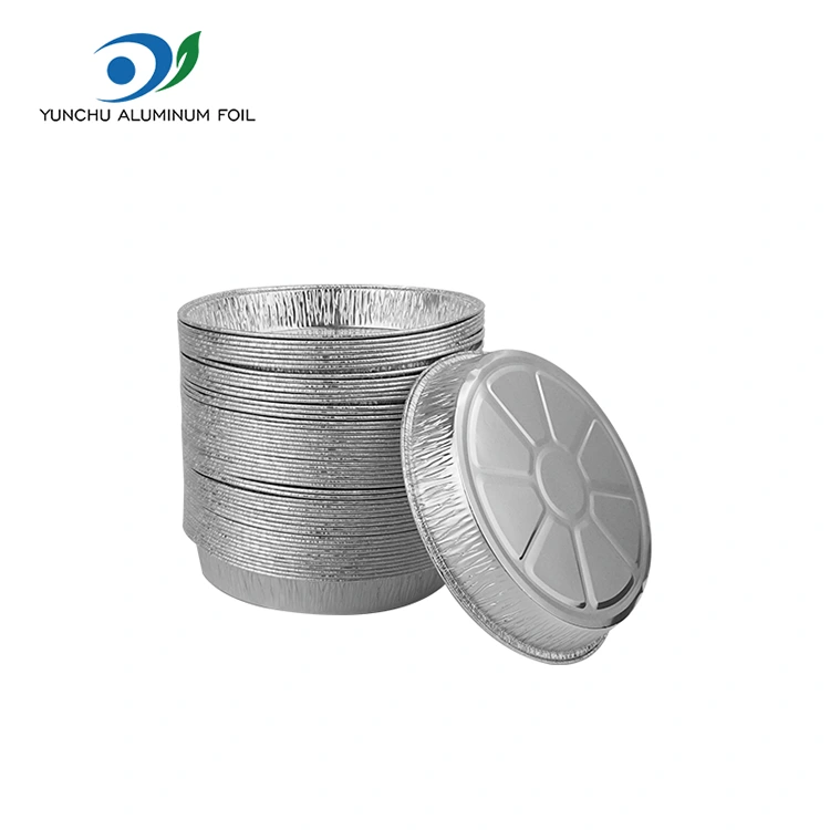 7 அங்குல சுருக்கமான பீஸ்ஸா பான் வெள்ளி அலுமினியத் தகடு கொள்கலன்கள் 7 அங்குல சுருக்கமான பீஸ்ஸா பான் வெள்ளி அலுமினியத் தகடு கொள்கலன்கள்