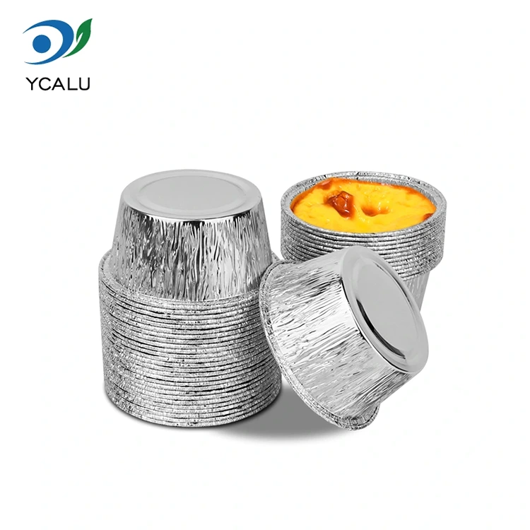 டிஸ்போசபிள் சுற்று கேக் தட்டு வெள்ளி அலுமினியப் படலம் கொள்கலன்கள் டிஸ்போசபிள் சுற்று கேக் தட்டு வெள்ளி அலுமினியப் படலம் கொள்கலன்கள்