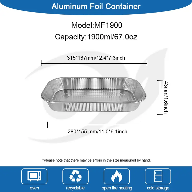 செலவழிப்பு டேக்அவே மதிய உணவு பெட்டிகள் அலுமினியத் தகடு கொள்கலன்கள்