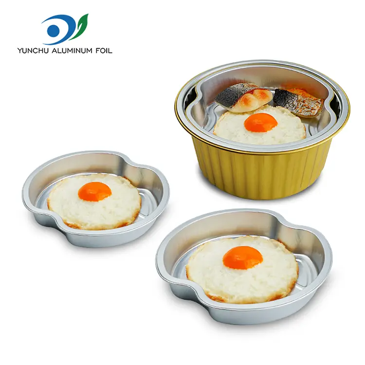 செலவழிப்பு அடுக்கு அலுமினியத் தகடு கொள்கலன்கள்