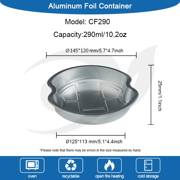 செலவழிப்பு அடுக்கு அலுமினியத் தகடு கொள்கலன்கள்