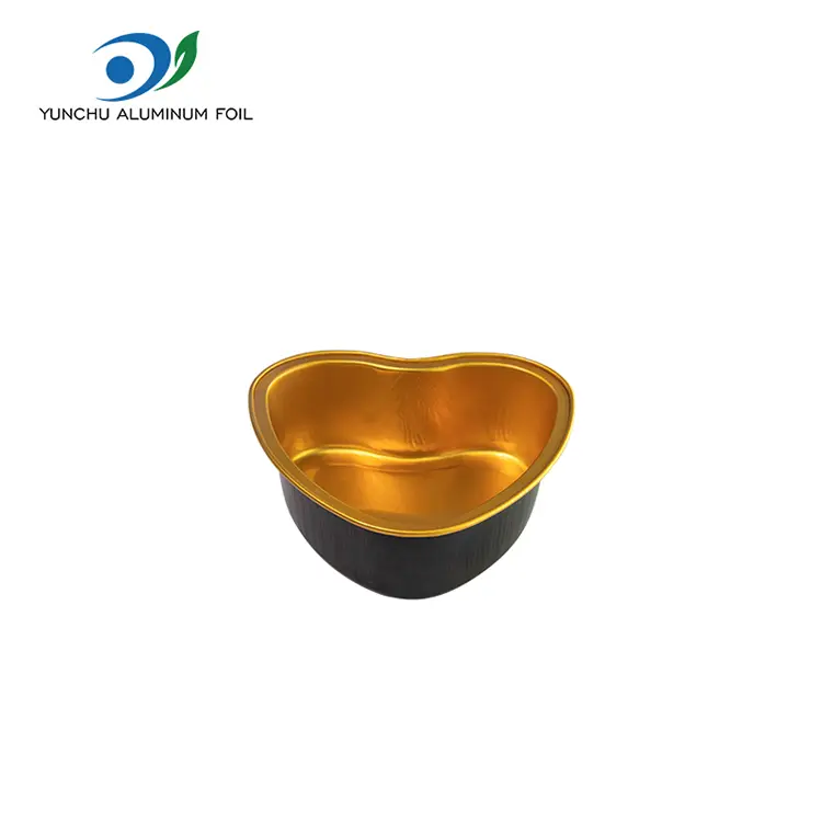 இதய வடிவிலான வறுவல் மென்மையாய் அலுமினியத் தகடு கொள்கலன்கள் இதய வடிவிலான வறுவல் மென்மையாய் அலுமினியத் தகடு கொள்கலன்கள்