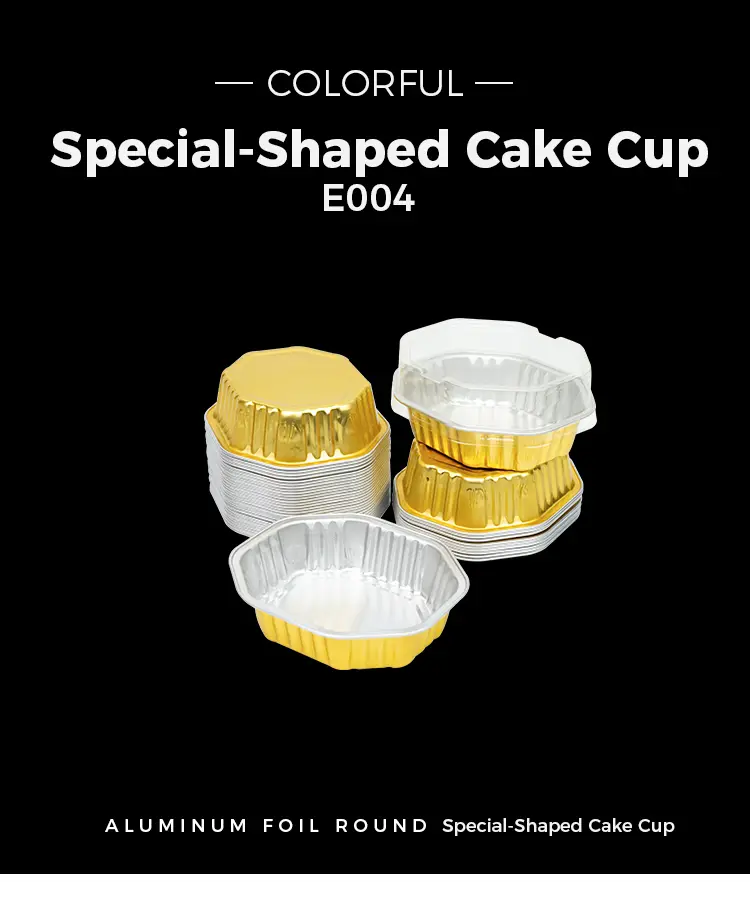 Special-Shaped Cake Cup Smoothwall Aluminum Foil Containers