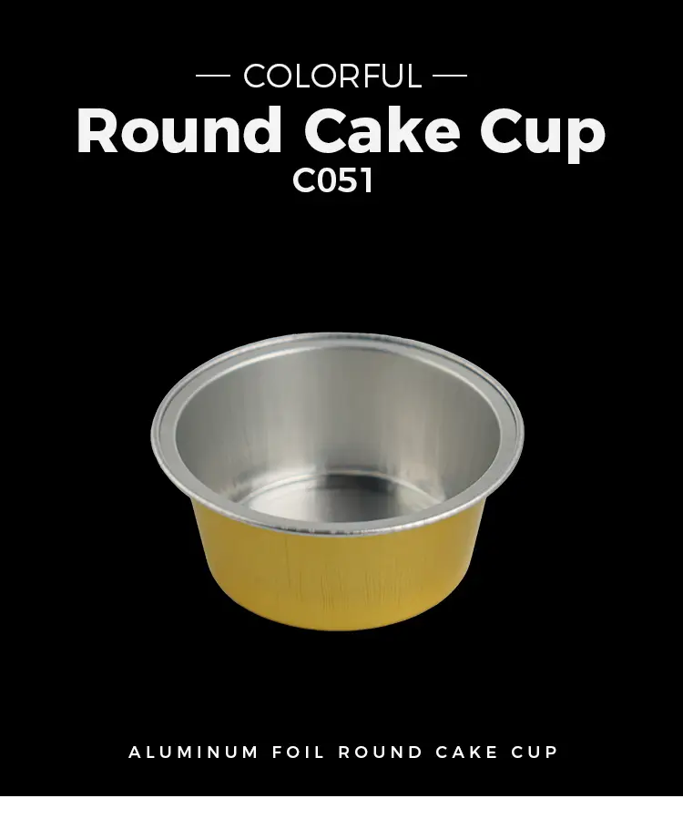 Colored round roast Smoothwall Aluminum Foil Containers