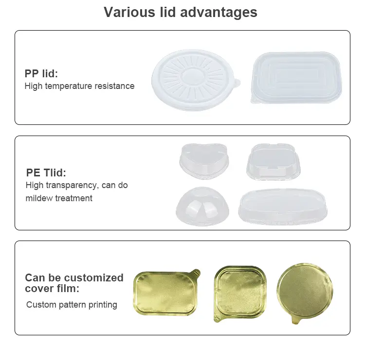 Disposable takeaway lunch boxes Aluminum Foil Containers