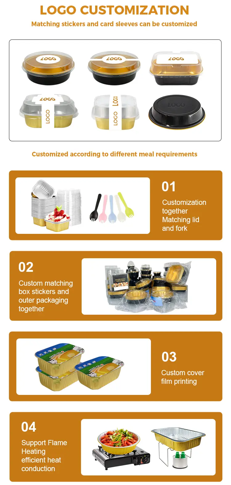 Rectangular take-out barbecue Silver Aluminum Foil Containers