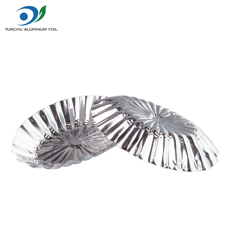 ஓவல் லேஸ் கஸ்டார்ட் புளிப்பு வெள்ளி அலுமினிய படலம் உணவு கொள்கலன் ஓவல் லேஸ் கஸ்டார்ட் புளிப்பு வெள்ளி அலுமினிய படலம் உணவு கொள்கலன்