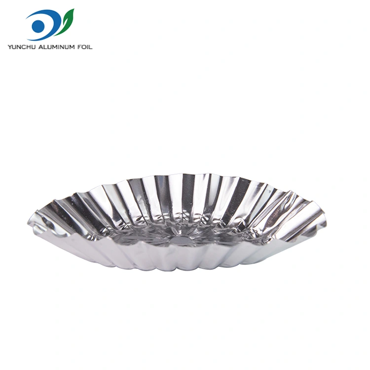 ஓவல் லேஸ் கஸ்டார்ட் புளிப்பு வெள்ளி அலுமினிய படலம் உணவு கொள்கலன்