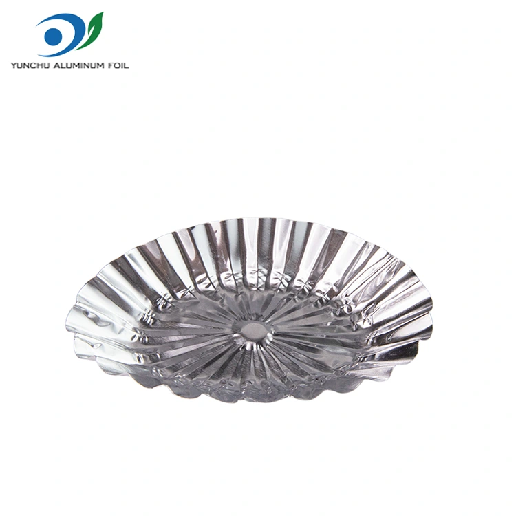 ஓவல் லேஸ் கஸ்டார்ட் புளிப்பு வெள்ளி அலுமினிய படலம் உணவு கொள்கலன்