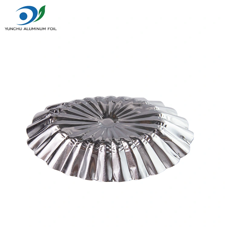 ஓவல் லேஸ் கஸ்டார்ட் புளிப்பு வெள்ளி அலுமினிய படலம் உணவு கொள்கலன்