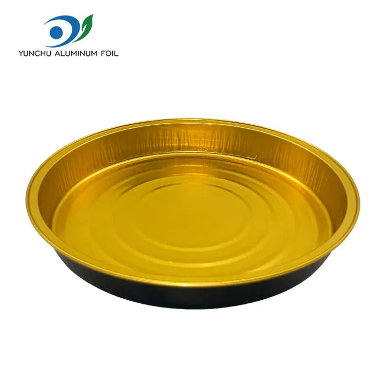 பீஸ்ஸா பிளேட் பேக்கிங் தாள் சுற்று அலுமினியத் தகடு கொள்கலன்கள்