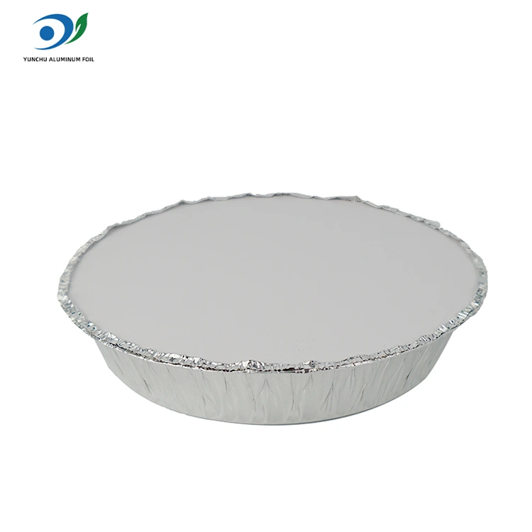 ரவுண்ட் ஏர் பிரையர் சூடான பானை வெள்ளி அலுமினிய படலம் உணவு கொள்கலன்