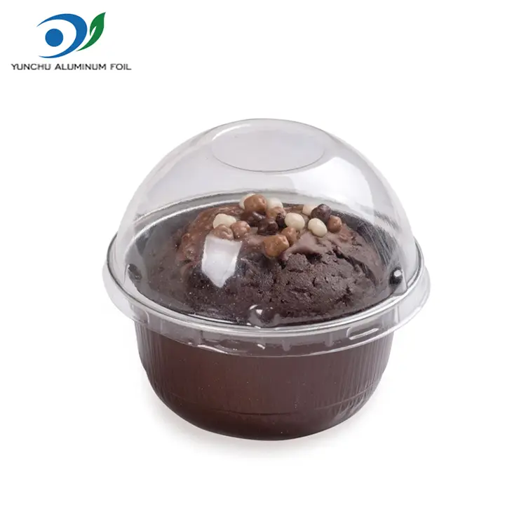 கோல்டன் அலுமினியம் ஃபாயில் இனிப்பு கோப்பை -150 மில்லி டோம் வடிவம்