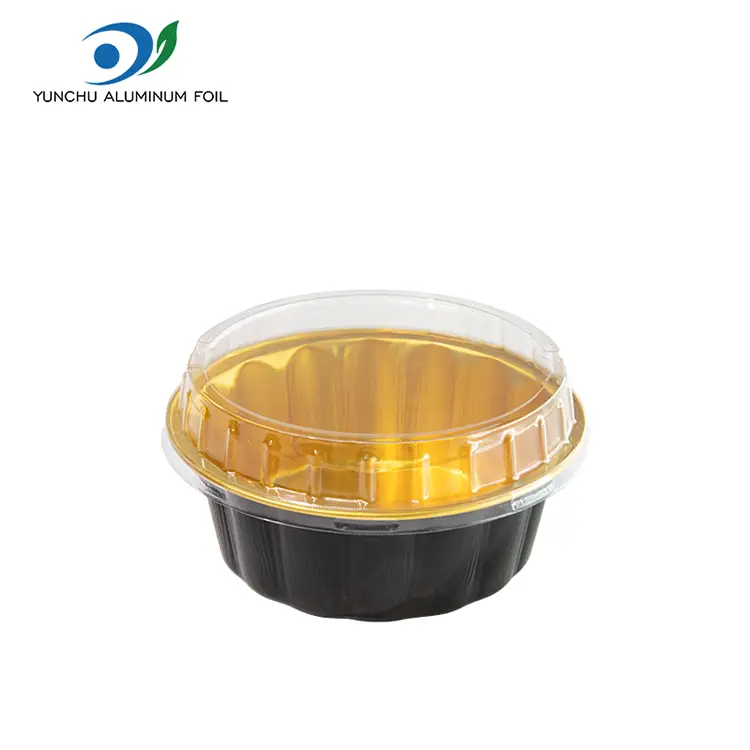 இனிப்பு மென்மையான அலுமினியத் தகடு கொள்கலன்களுக்கான சுற்று கிண்ணம்