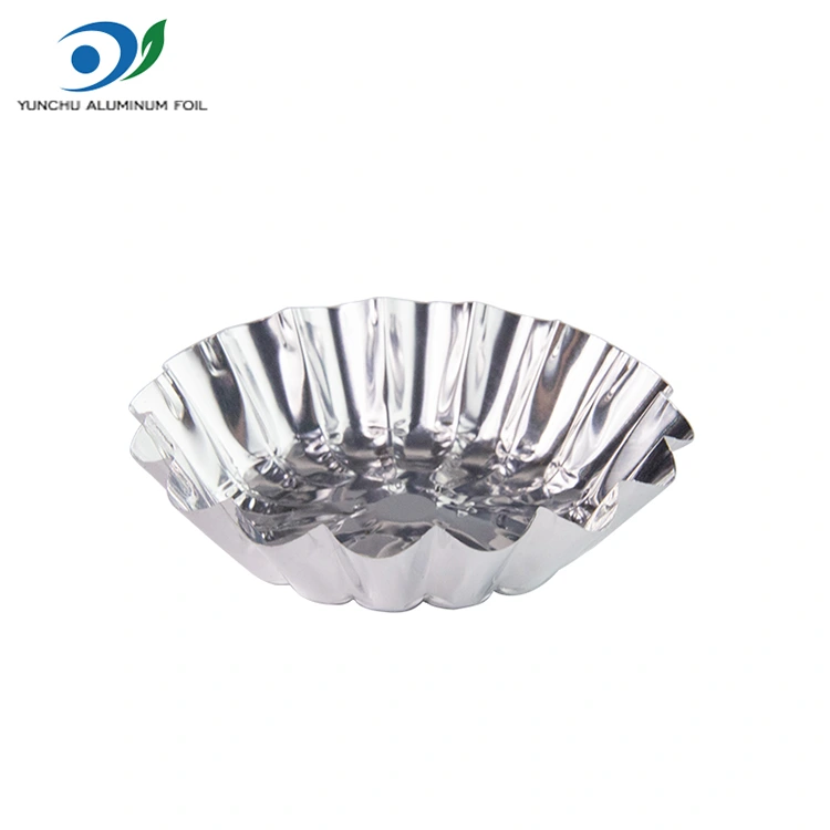 சுற்று முட்டை புளிப்பு பொம்மை பேக்கிங் வெள்ளி அலுமினிய படலம் உணவு கொள்கலன்