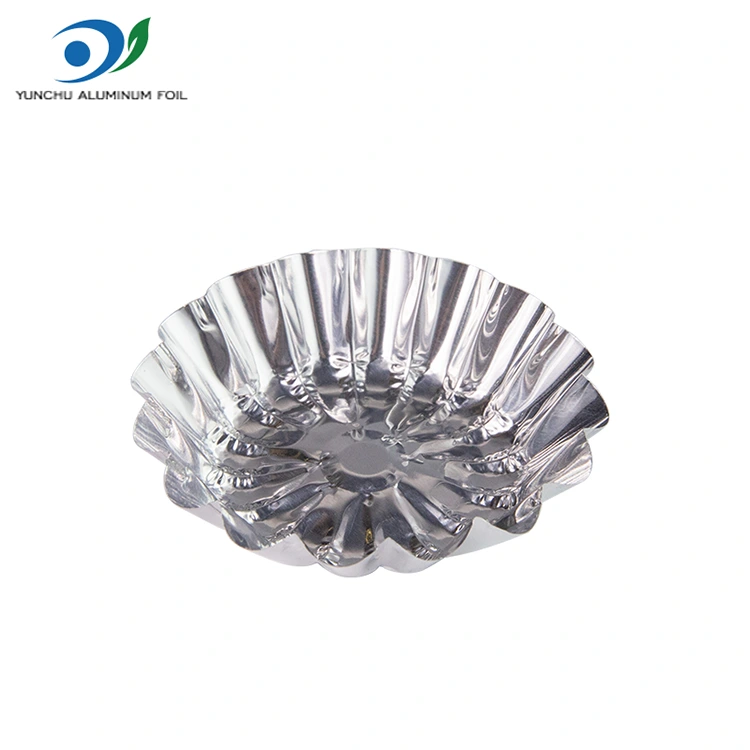 சுற்று முட்டை புளிப்பு பொம்மை பேக்கிங் வெள்ளி அலுமினிய படலம் உணவு கொள்கலன்