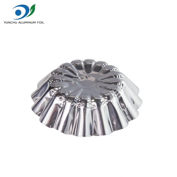 சுற்று முட்டை புளிப்பு பொம்மை பேக்கிங் வெள்ளி அலுமினிய படலம் உணவு கொள்கலன்