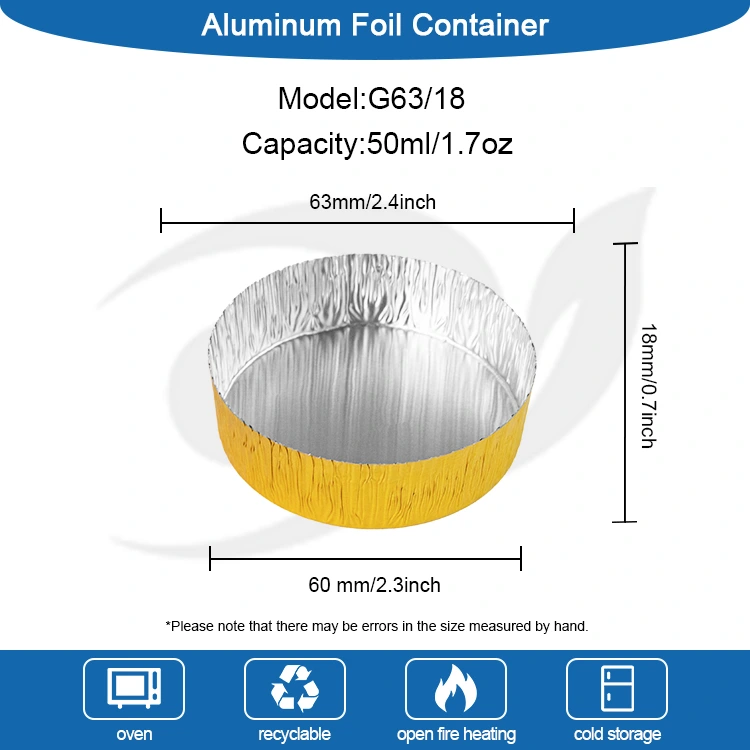 சிறிய பேக்கிங் வெள்ளி அலுமினியத் தகடு உணவு கொள்கலன்