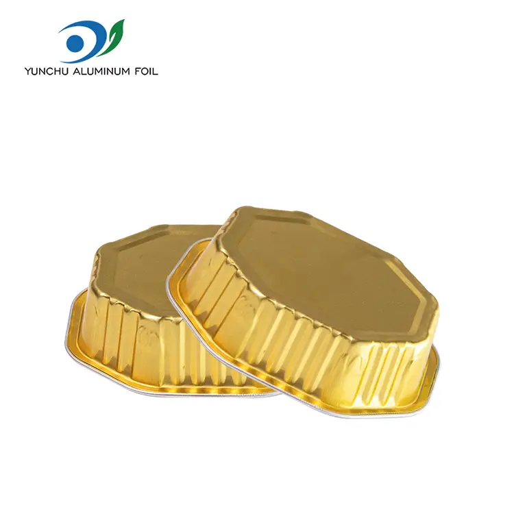 சிறப்பு வடிவ கேக் கப் மென்மையாய் அலுமினியத் தகடு கொள்கலன்கள்